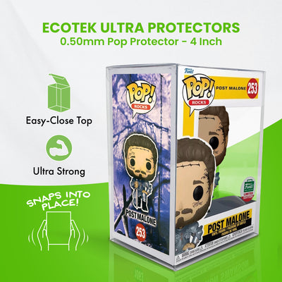 ULTRA 0.50MM Protectors for 4" Funko POP! Figures, No Locking Tab or Protective Film