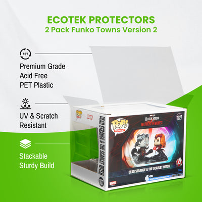 Protectors for Towns / Moments / Rides Series Funko POP! Figures - Lid w/Locking Tab, 0.45mm thickness