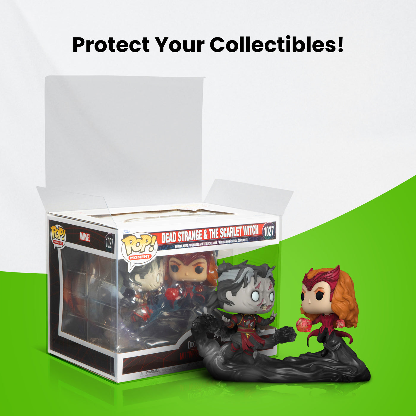 Protectors for Towns / Moments / Rides Series Funko POP! Figures - Lid w/Locking Tab, 0.45mm thickness