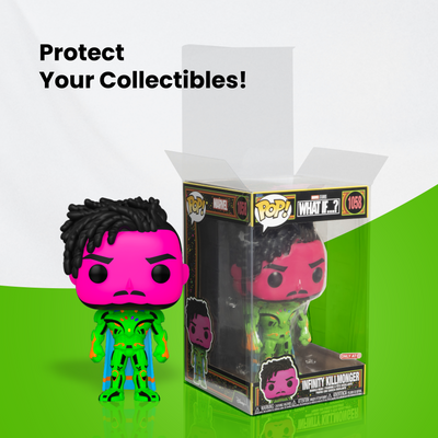 Protectors For 10" Inch V2 Funko POP! Figures - Lid w/Locking Tab, 0.45mm